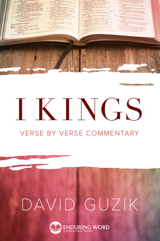 Print Commentary on the Book of 1 Kings by David Guzik